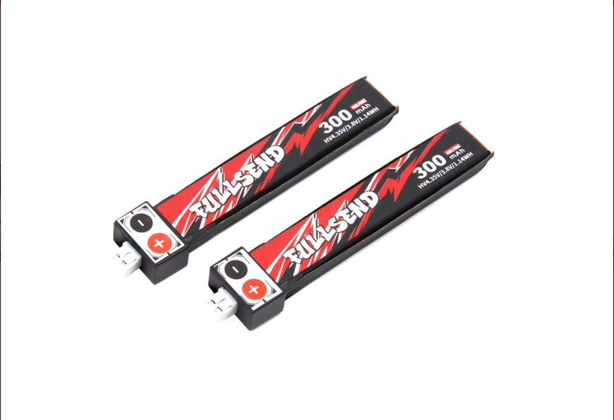 Fullsend 1S HV 300mAh 40C Lipo battery with PH2.0 connector (5pcs per pack)
