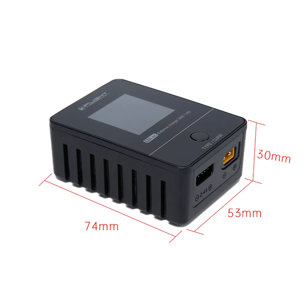 M4 iFlight charger for batteries 1S, 2S, 3S, 4S LiPo/LiFe/LiHv M4 AC 30W 1-4S Battery Charger XT30